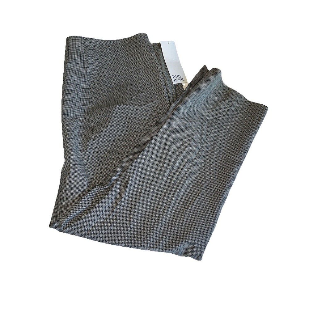 PARI PASSU Merit Italian Wool Flat Front Size 16 Ankle Pants Minimalist Workwear